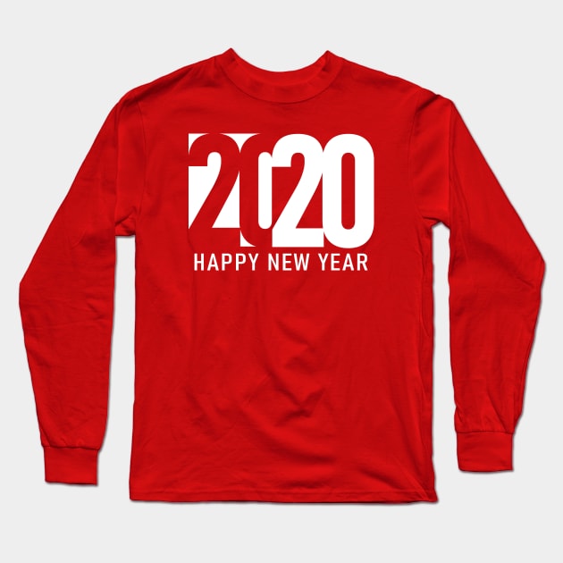 Happy New Year 2020 Long Sleeve T-Shirt by Etopix